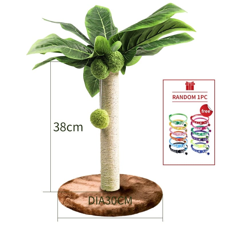 Charming cat scratching post with tree shape
