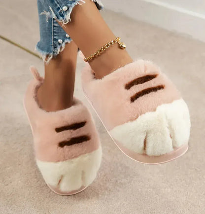 2025 New Cute Cat Paw Slippers