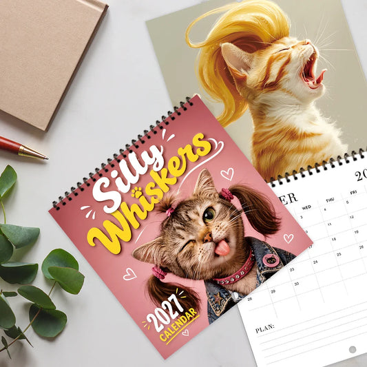 Silky Whiskers Cat Hairstyles Calendar 2027