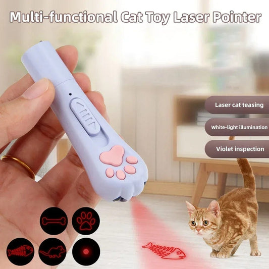 Multi-functional Laser Cat Paw Keychain