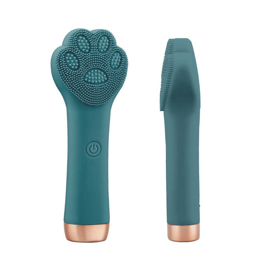 Rechargeable paw cleansing brush for pets