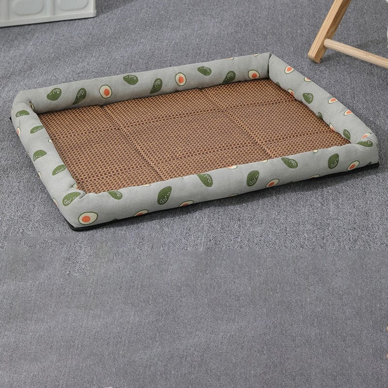 Snuggly cat mat for cool relaxation