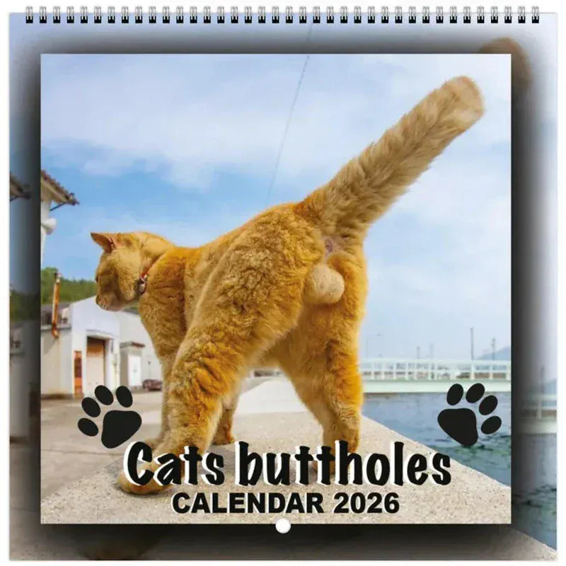 2026 Cat Butt Funny Calendar
