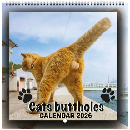 2026 Cat Butt Funny Calendar