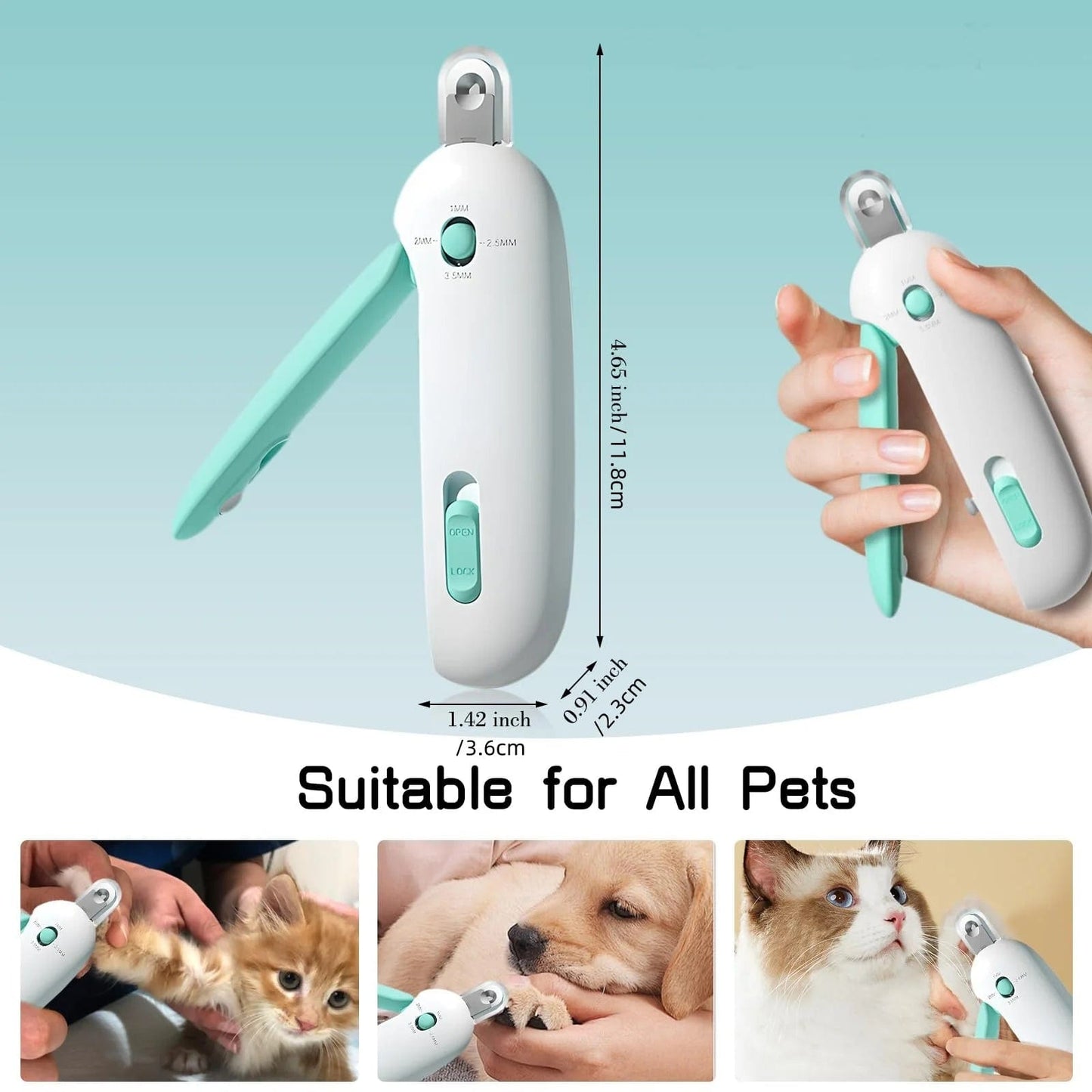 Sharp, durable cat nail clippers for thick claws
