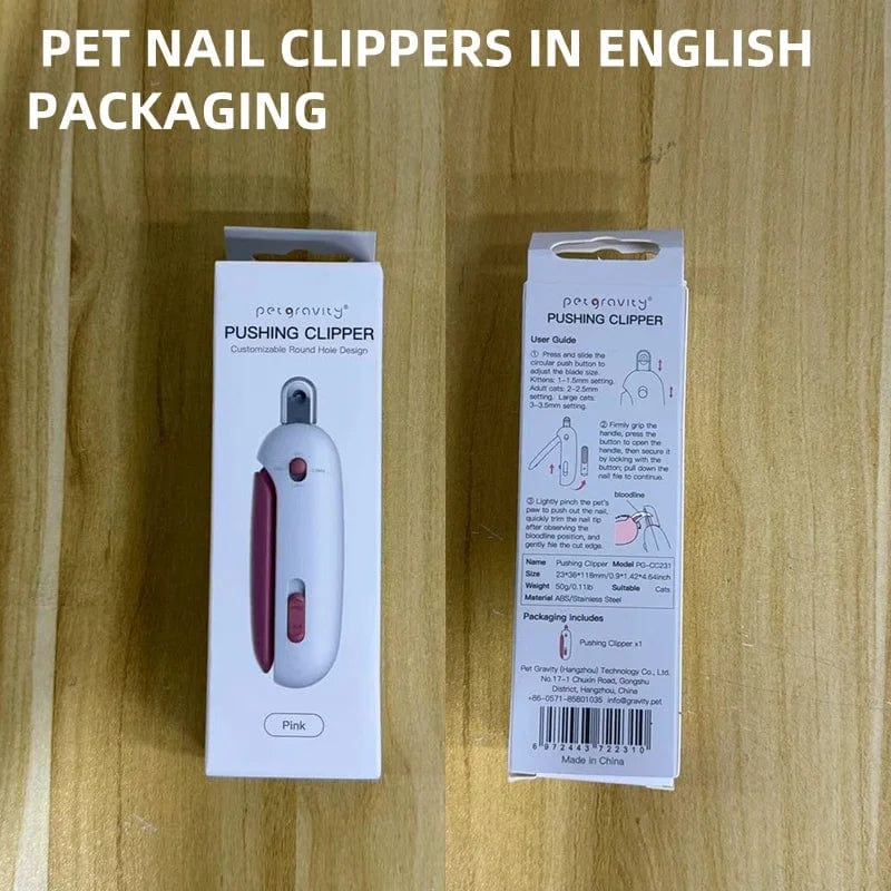 Stainless steel ergonomic cat nail clippers for painless trimming