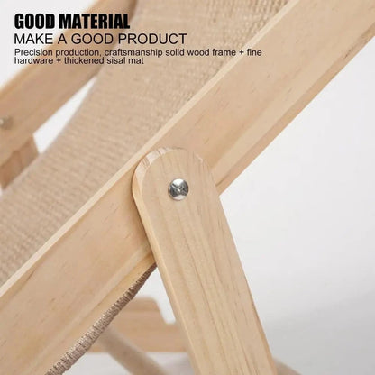 Stylish cat rocking chair made from natural sisal