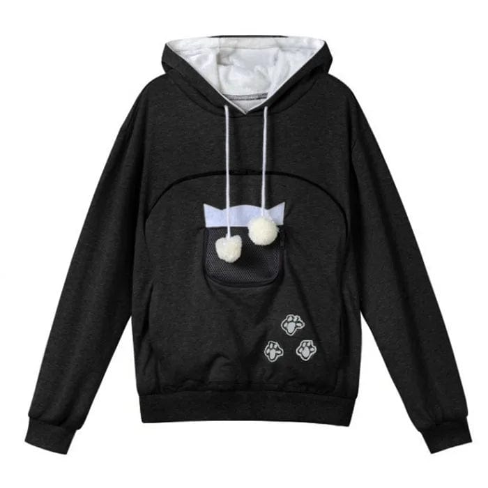 Warm autumn winter pullover cat hoodie

