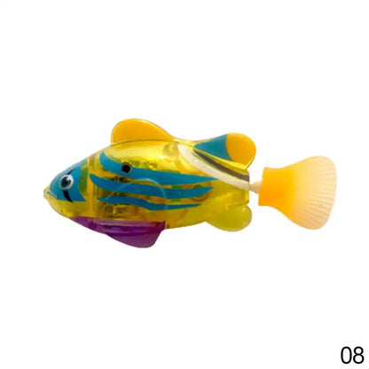 Yellow Blue Electric Fish Toy For Cats
