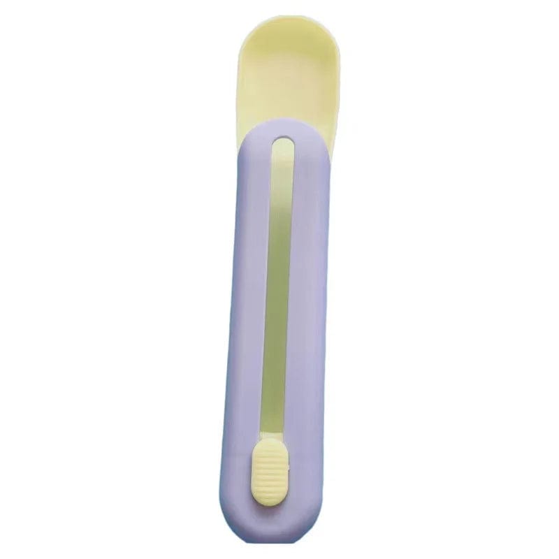 convenient wet cat treat dispenser with spoon

