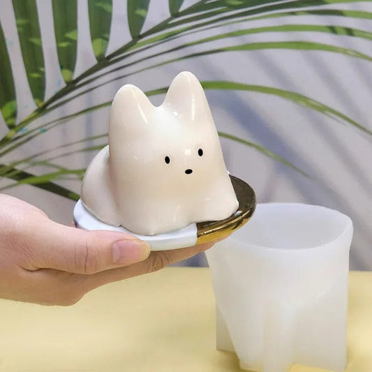 cute cat jelly mold for milk pudding and cakes

