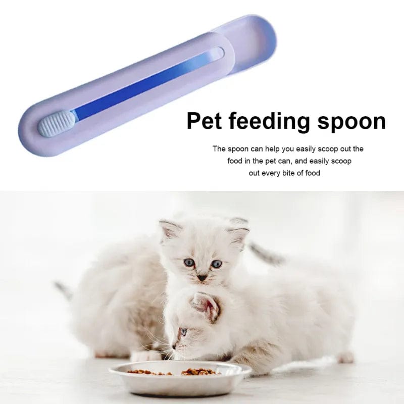 no-mess cat treat squeezer spoon for wet cat food

