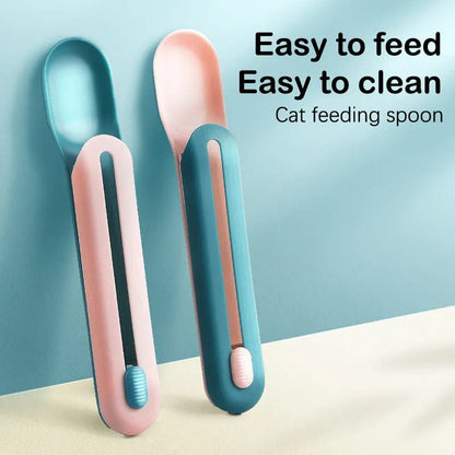 silicone treat squeezer cat spoon dispenser for wet treats

