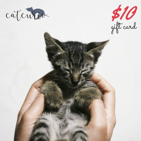 CatCurio gift card for cat lovers
