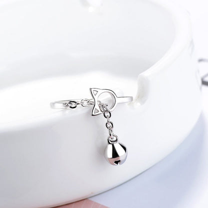 Adjustable Cat Bell Ring – Secure Clasp Detail