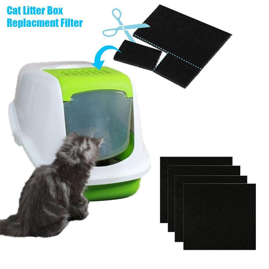 cat litter spray deodorizer 4/6pcs Activated Carbon Filter For Pet Cat Litter Box Filter Cat Dog Kitten Deodorizing Filters Carbon Pack Deodorant