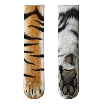 Colorful animal paw print socks animal socks