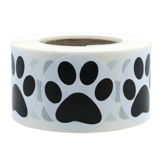 Adorable cat paw print tape for crafts Black Paw Print Stickers Dog cat bear Paw Labels Stickers for laptop reward sticker stationery teacher for student