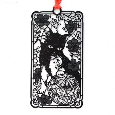 Durable metal cat book accessories v