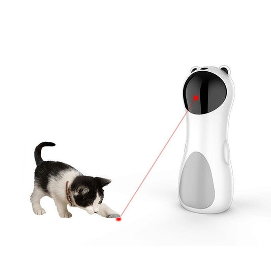 Best automatic LED handheld cat laser Automatic Cat Toys Interactive Smart Teasing Pet LED Laser Funny Handheld Mode Electronic Toy for Cats Laserlampje Kitten