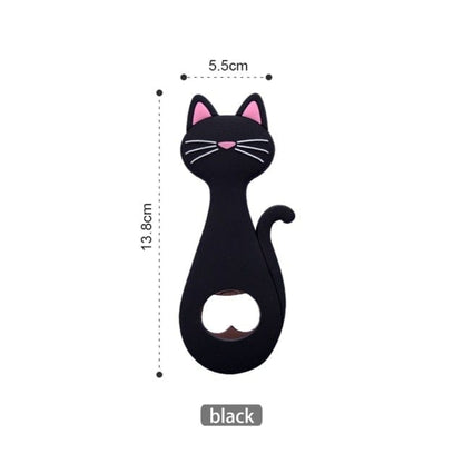 Black Cat Bottle Opener – Size & Dimensions View