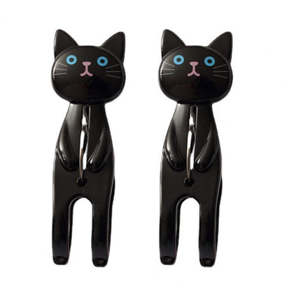 Black Cat Clothes Peg Set – Non-Slip Design