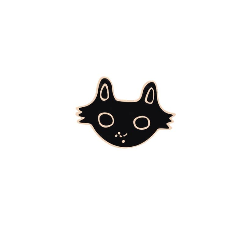 Cat lover's statement brooches brooch cat white