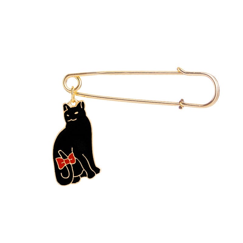 Cat-themed fashion lapel pins brooch girl kitten