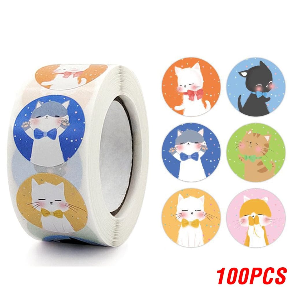 Cat Thank You Stickers for Gifting thank you cat images stationery stickers cats