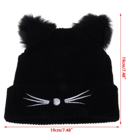 Earflaps Hat For Cat Lovers 