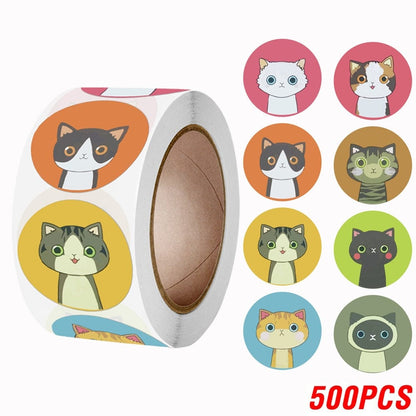 Thank You Stickers with Cats stationery stickers cats