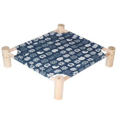 Low-maintenance cat bed with durable frame pet house hammock bed