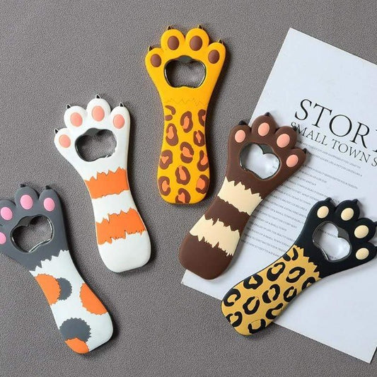 Cat Paw Bottle Opener Fridge Magnet – Multiple Cute Designs