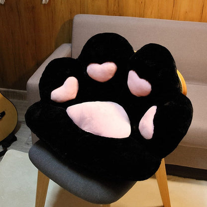 Cat Paw Chair Back Cushion in Black