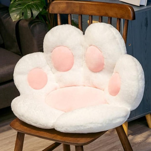 Cat Paw Chair Back Cushion n White
