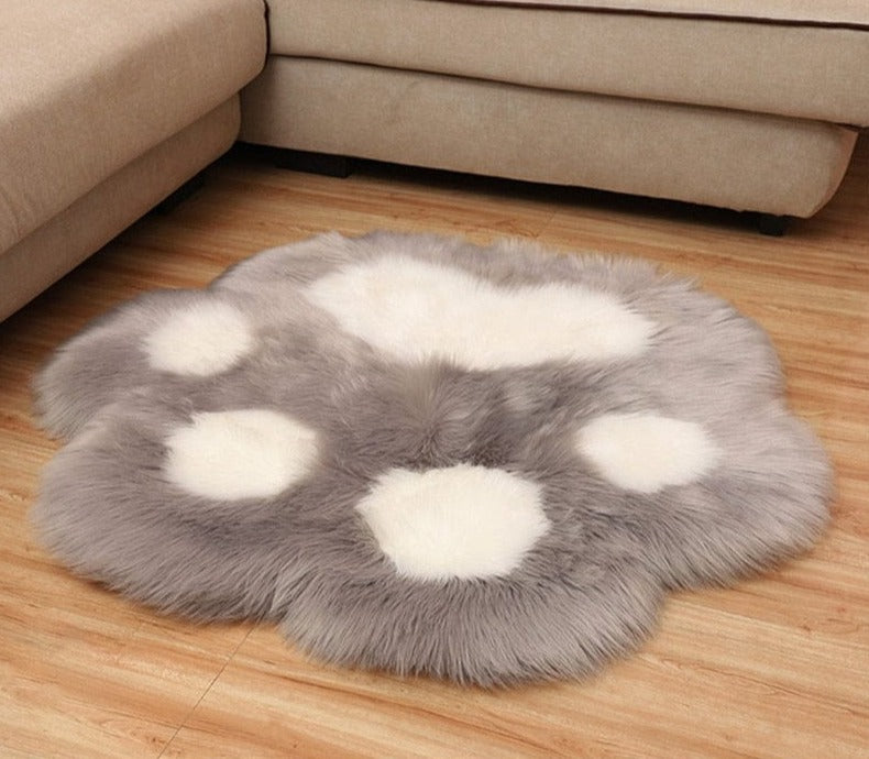 Plush and comfortable cat paw cushion rug paw carpet
