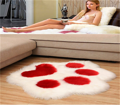 Cute cat paw design carpet rug for cat lovers paw carpet