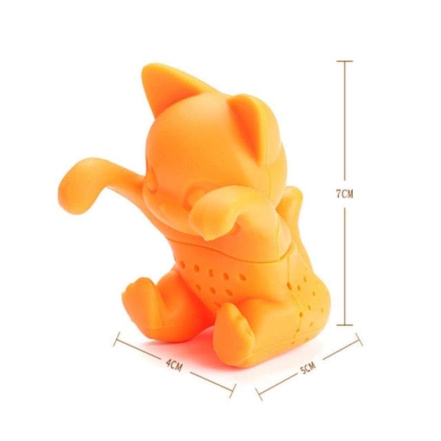 Cat-themed tea infuser with adorable shape Purrfect Silicone Kitten Tea Infusers