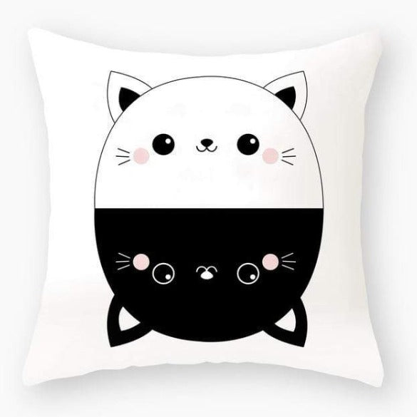 Chubby Cat Cartoon Cushion Cove