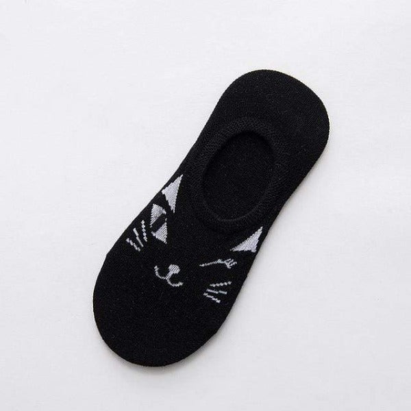 Comfy Warm Cat Socks In Black