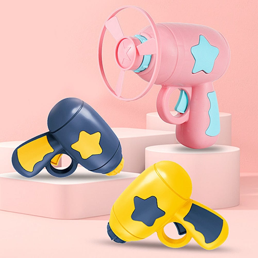 Interactive cat flying disc in dark blue