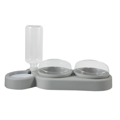 Compact multifunctional pet feeder for cats and small dogs

