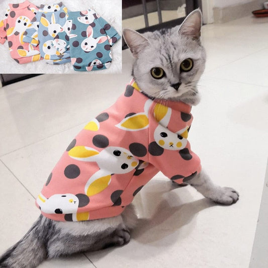 Cosy cat onesie Sweet Pet Clothes for Cats Winter Warm Cat Costume Katten Gotas Kedi Sphynx Hoodie Sweater Puppy Dog Clothing mascotas Products