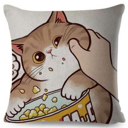 Chonky Cats Pillowcase Set cat decor pillow cover