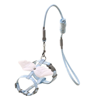 Angel wing cat harness with sweet design