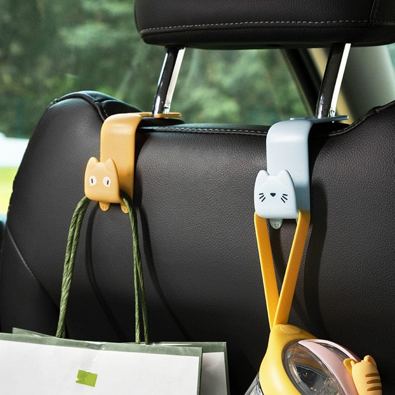 Cute Cat Design Car Hooks Set 2023