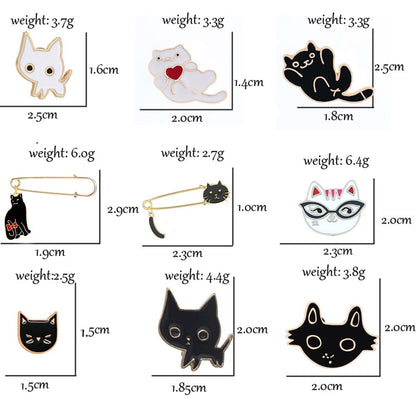 Meow-tastic cat jewelry brooches brooch girl kitten