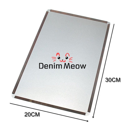 DenimMeow Funny Cat-Themed Denim Label Display Card