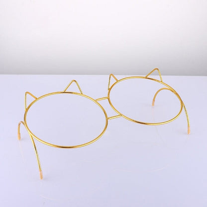 Stylish cat feeding bowls featuring anti-slip and transparency dog food dish bowl feeders cat drinking pet