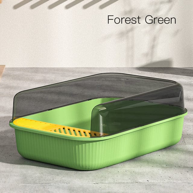 Colorful covered cat litter box cat litter basin